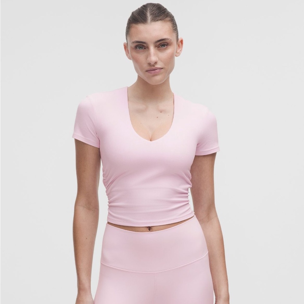 Brand New Lululemon Ribbed V-Neck T-Shirt